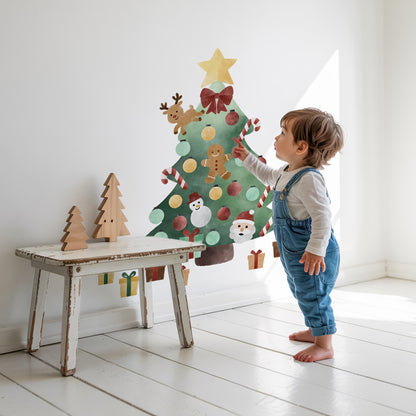 Christmas Tree Wall Sticker Play Set
