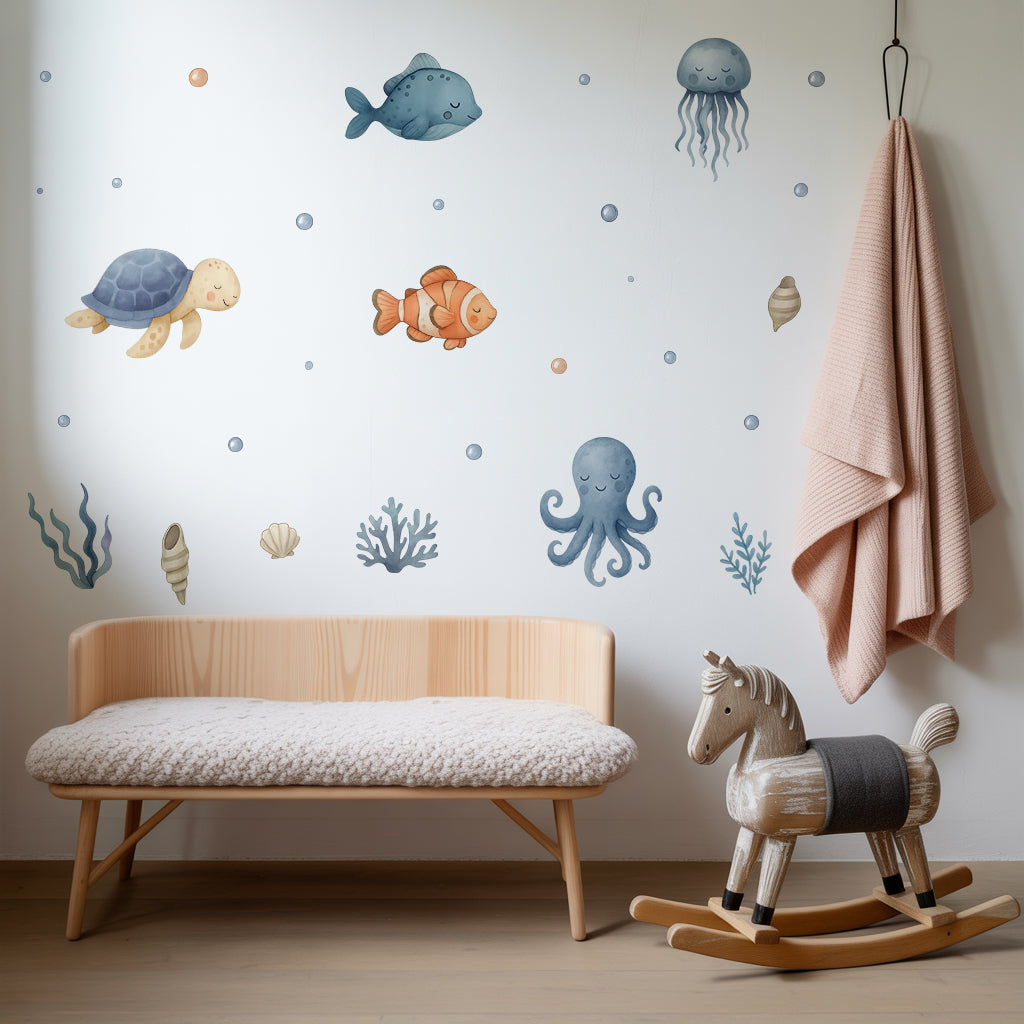 Ocean Life Nursery Wall Stickers