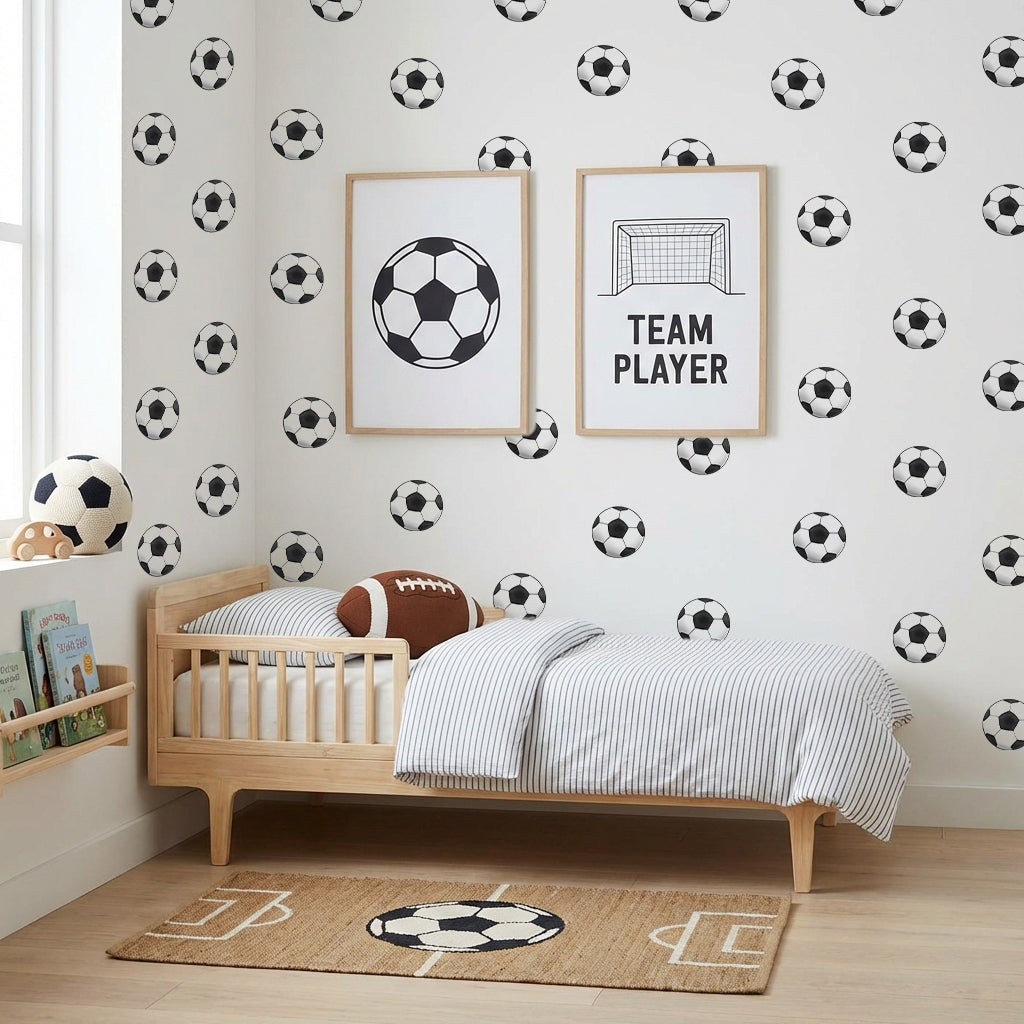 Little Kick Football Nursery Wall Stickers