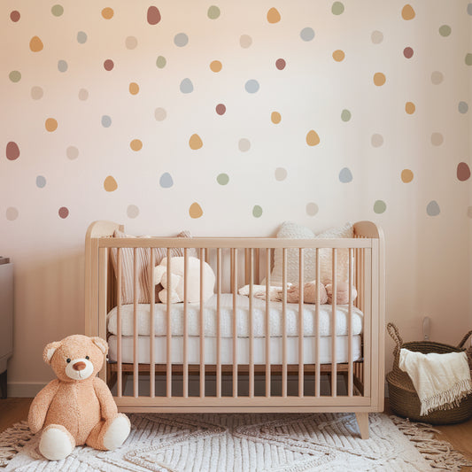 Irregular Polka Dots Nursery Wall Stickers