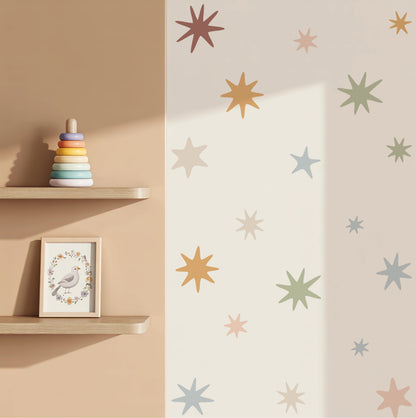 Scandi Starburst Nursery Wall Stickers