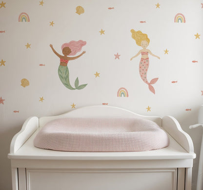 Mermaid Dreams Nursery Wall Stickers - Nursery Stickers