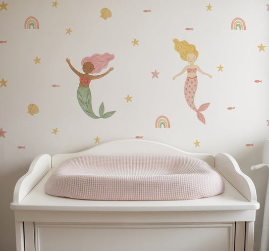 Mermaid Dreams Nursery Wall Stickers - Nursery Stickers