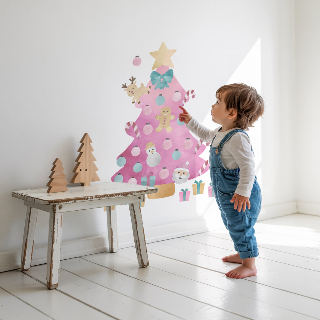 Christmas Tree Wall Sticker Play Set