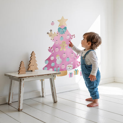 Christmas Tree Wall Sticker Play Set