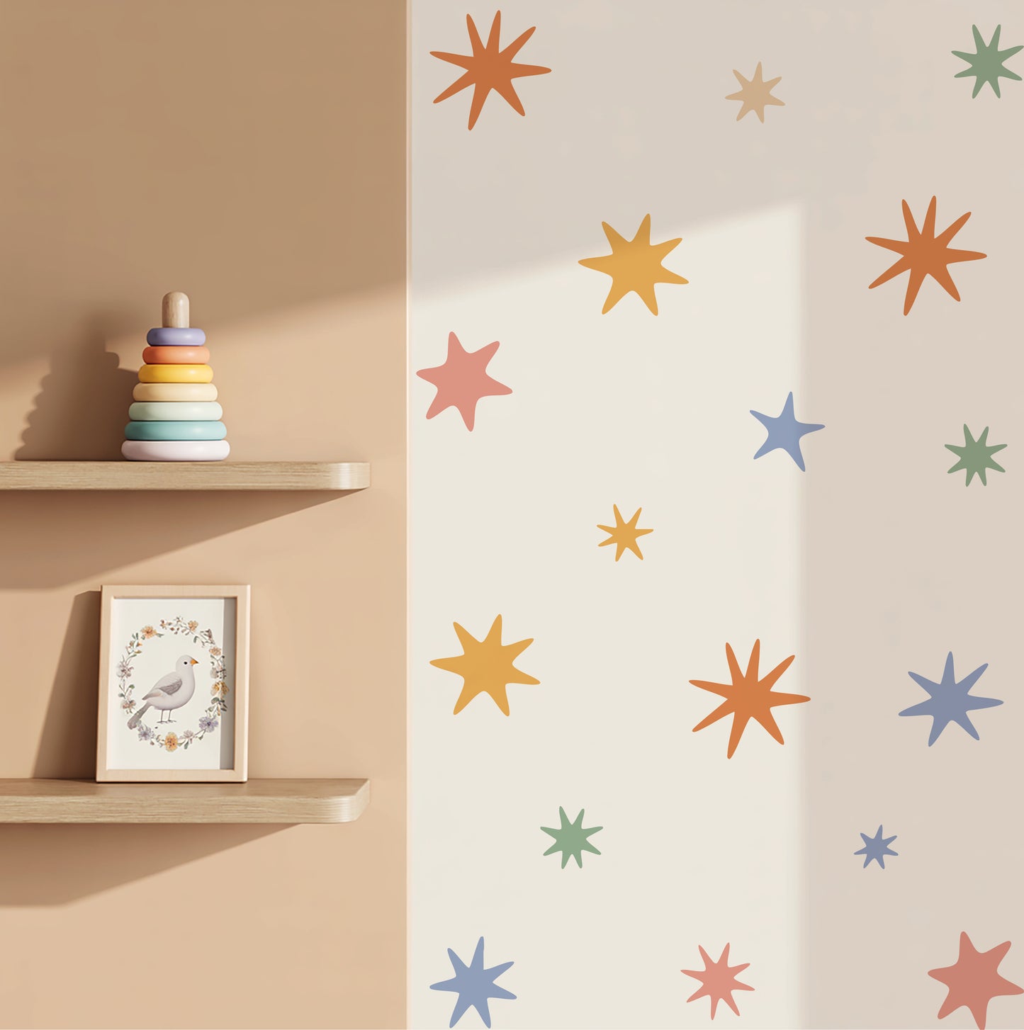 Scandi Starburst Nursery Wall Stickers