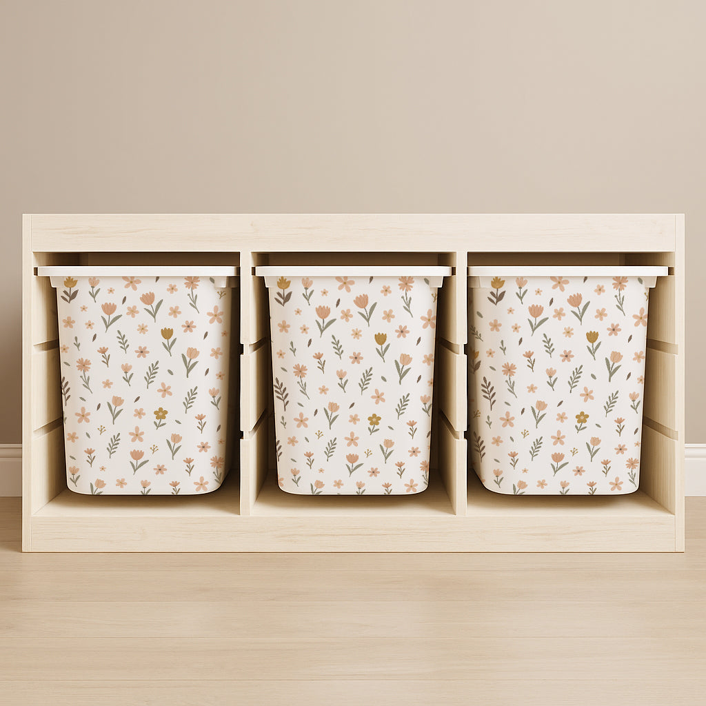 Wildflower Stickers For Ikea Trofast Drawers