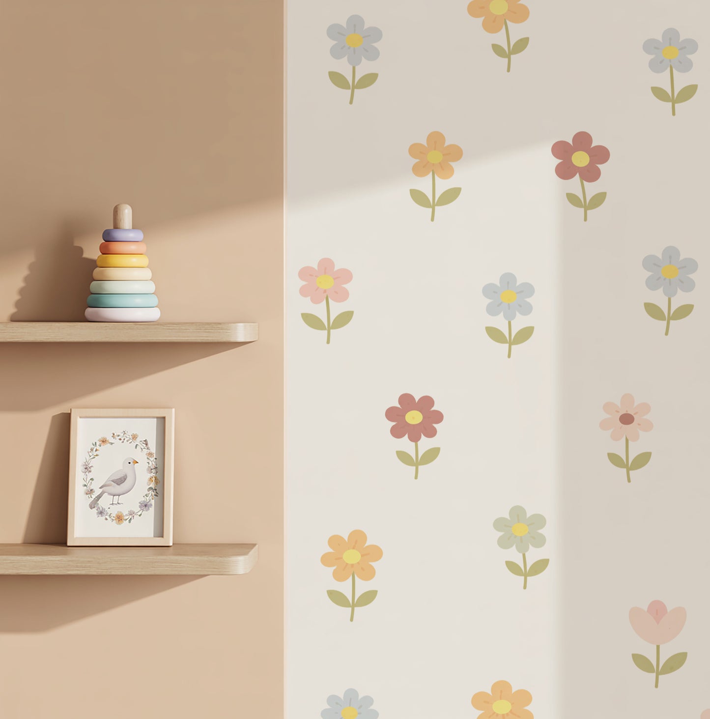 Little Bloom Flowers Nursery Wall Stickers
