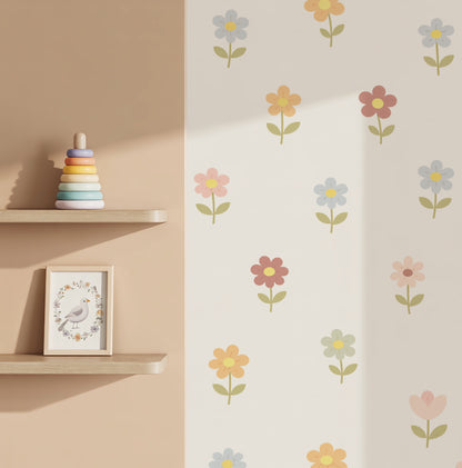 Little Bloom Flowers Nursery Wall Stickers