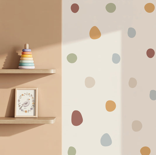 Irregular Polka Dots Nursery Wall Stickers