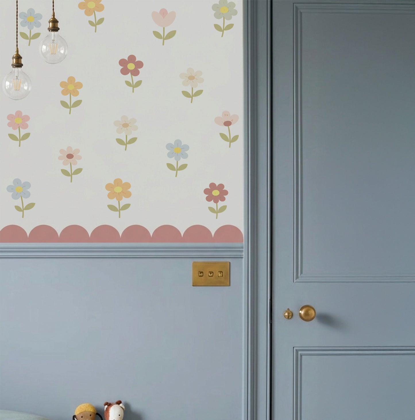 Little Bloom Flowers Nursery Wall Stickers