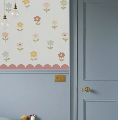 Little Bloom Flowers Nursery Wall Stickers