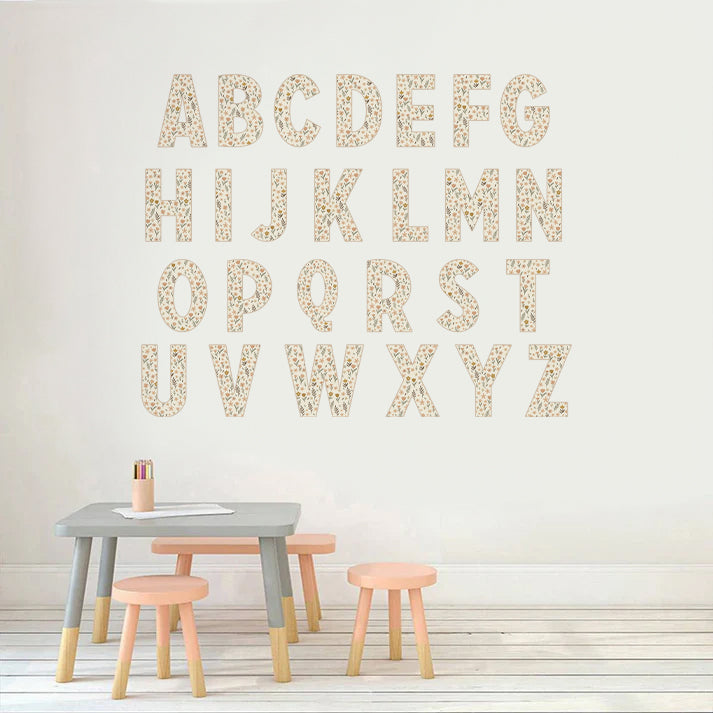 Wildflower Personalised Names Wall Stickers