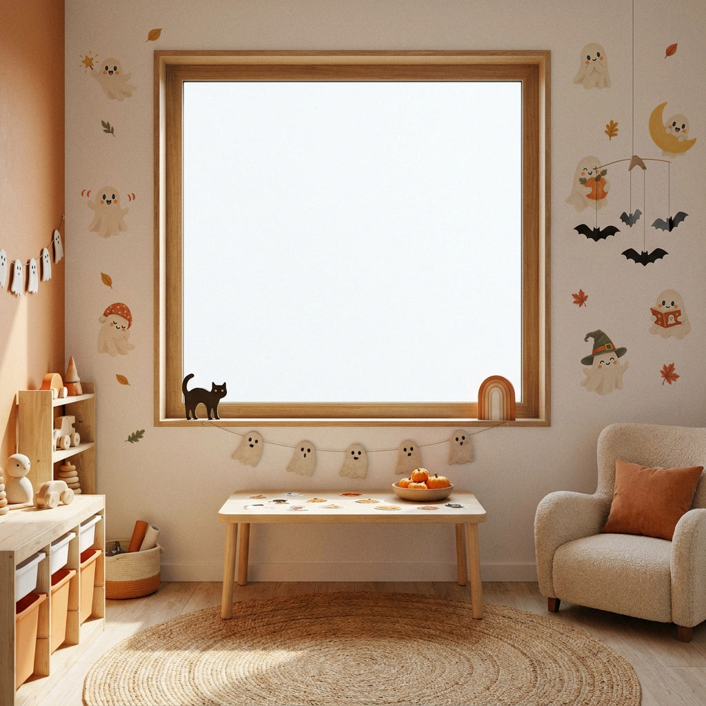 Spooky Cute Ghost Nursery Wall Stickers