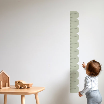Scallop Kids Height Chart Wall Sticker
