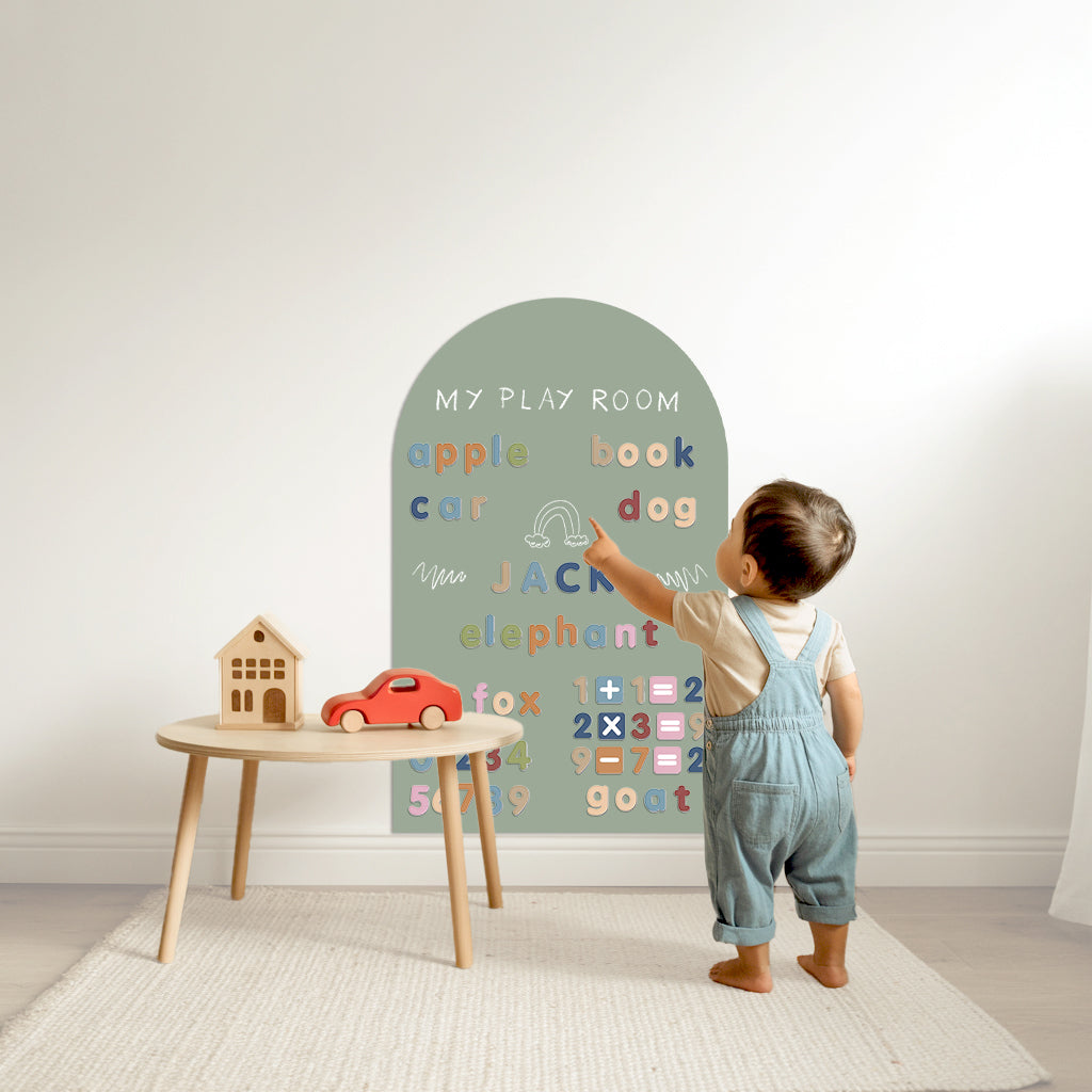 Removable Magnetic Arch Chalk Board Wall Sticker