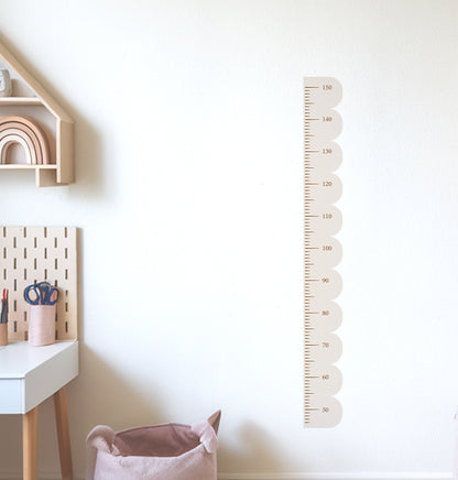 Scallop Kids Height Chart Wall Sticker