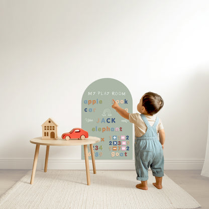 Removable Magnetic Arch Chalk Board Wall Sticker