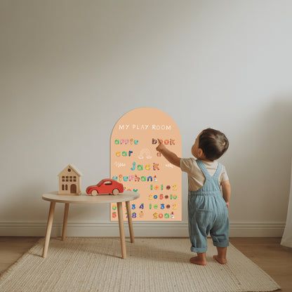 Removable Magnetic Arch Chalk Board Wall Sticker