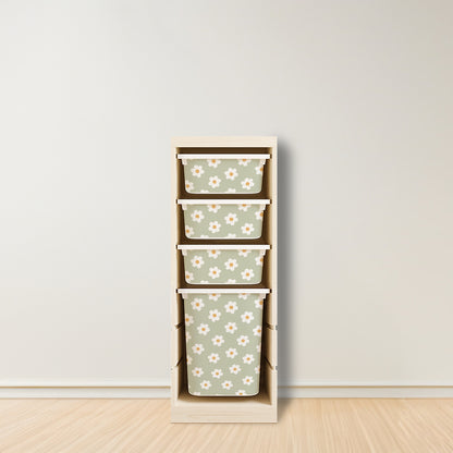 Daisy Stickers For Ikea Trofast Drawer (Side Facing Vertical Units)