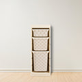 Vintage Linen Tile Stickers For Ikea Trofast Drawers (Side Facing Vertical Units)