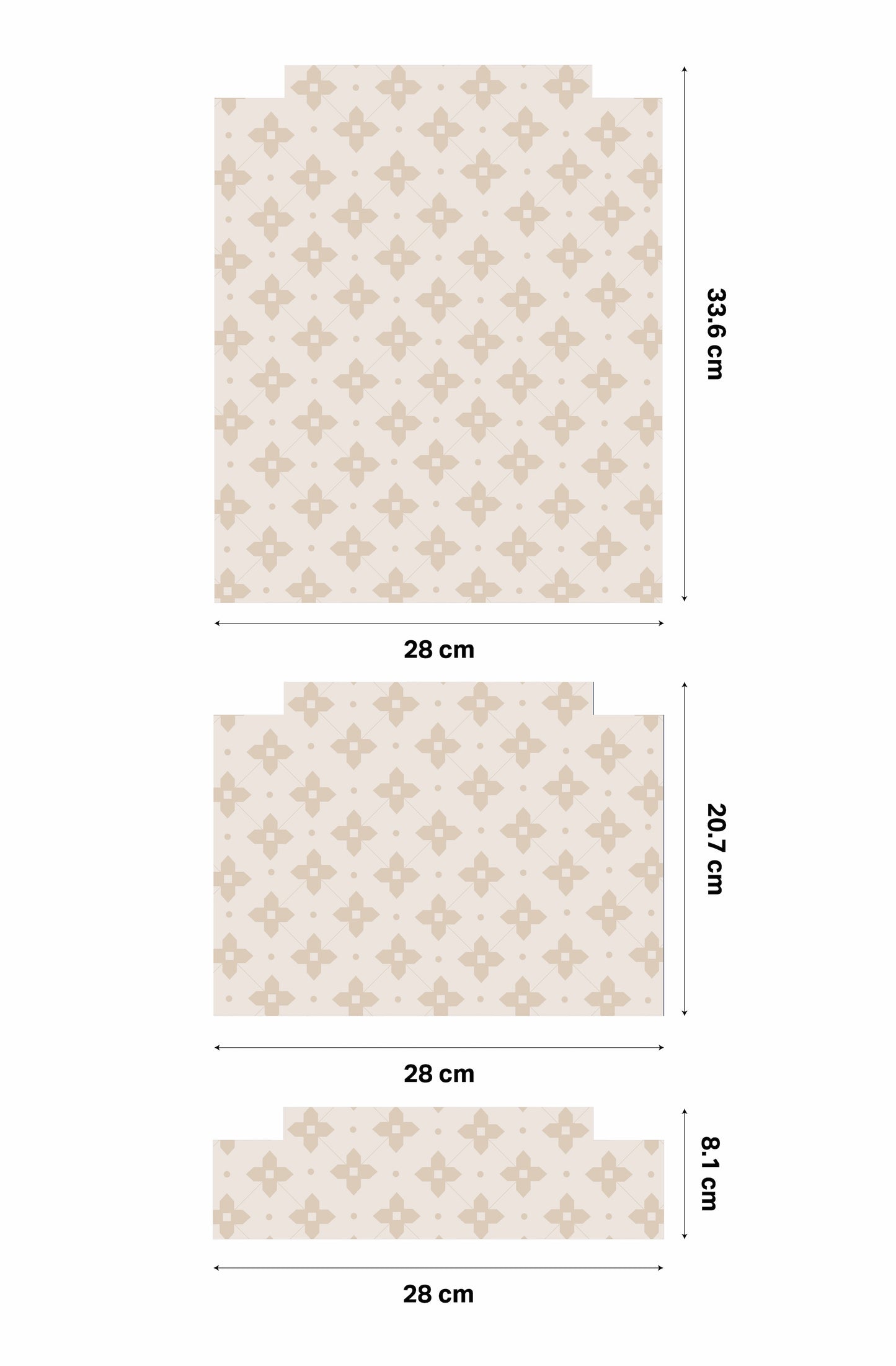 Vintage Linen Tile Stickers For Ikea Trofast Drawers