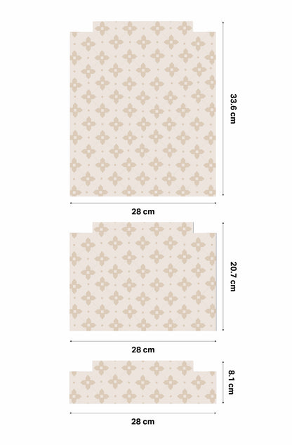 Vintage Linen Tile Stickers For Ikea Trofast Drawers