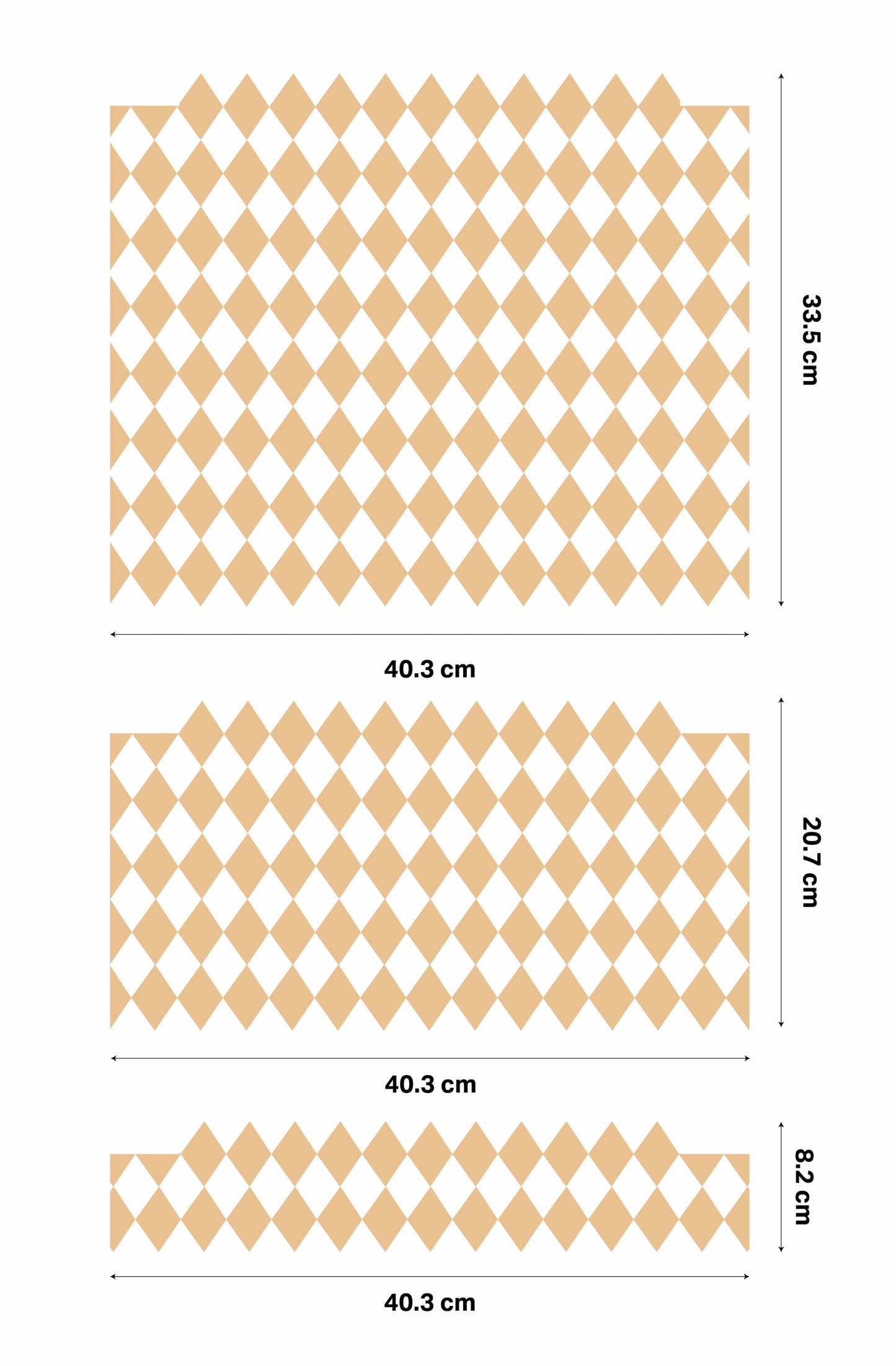 Diamond Stickers For Ikea Trofast Drawers (Side Facing Vertical Units)
