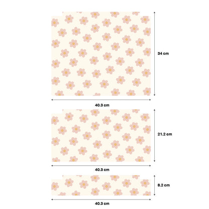 Daisy Stickers For Ikea Trofast Drawer (Side Facing Vertical Units) - Nursery Stickers