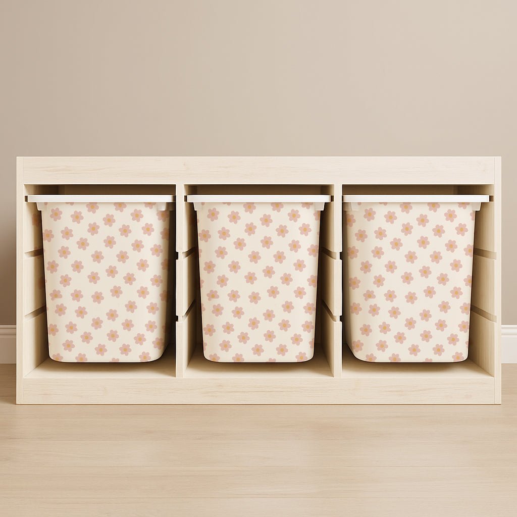 Daisy Stickers For Ikea Trofast Drawers - Nursery Stickers