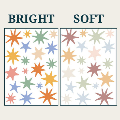 Scandi Starburst Nursery Wall Stickers