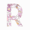 Letter R - Floral