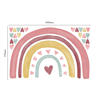 Loving Heart Rainbow Nursery Wall Sticker - Nursery Stickers