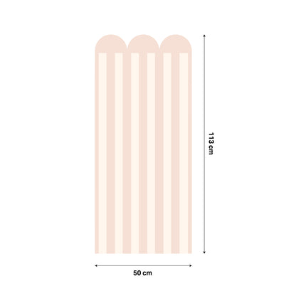 Scallop Stripe Panel Wall Sticker