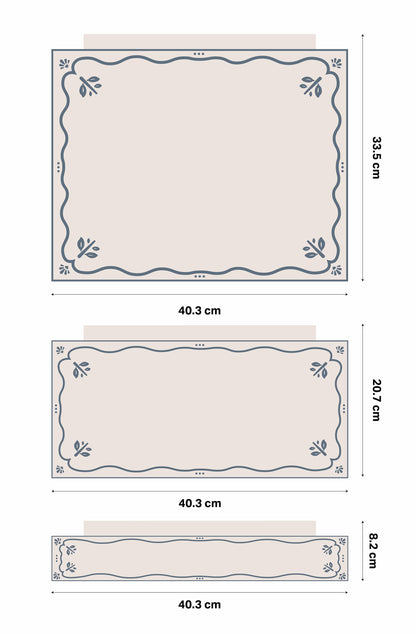 Vintage Frame Stickers For Ikea Trofast Drawers (Side Facing Vertical Units)