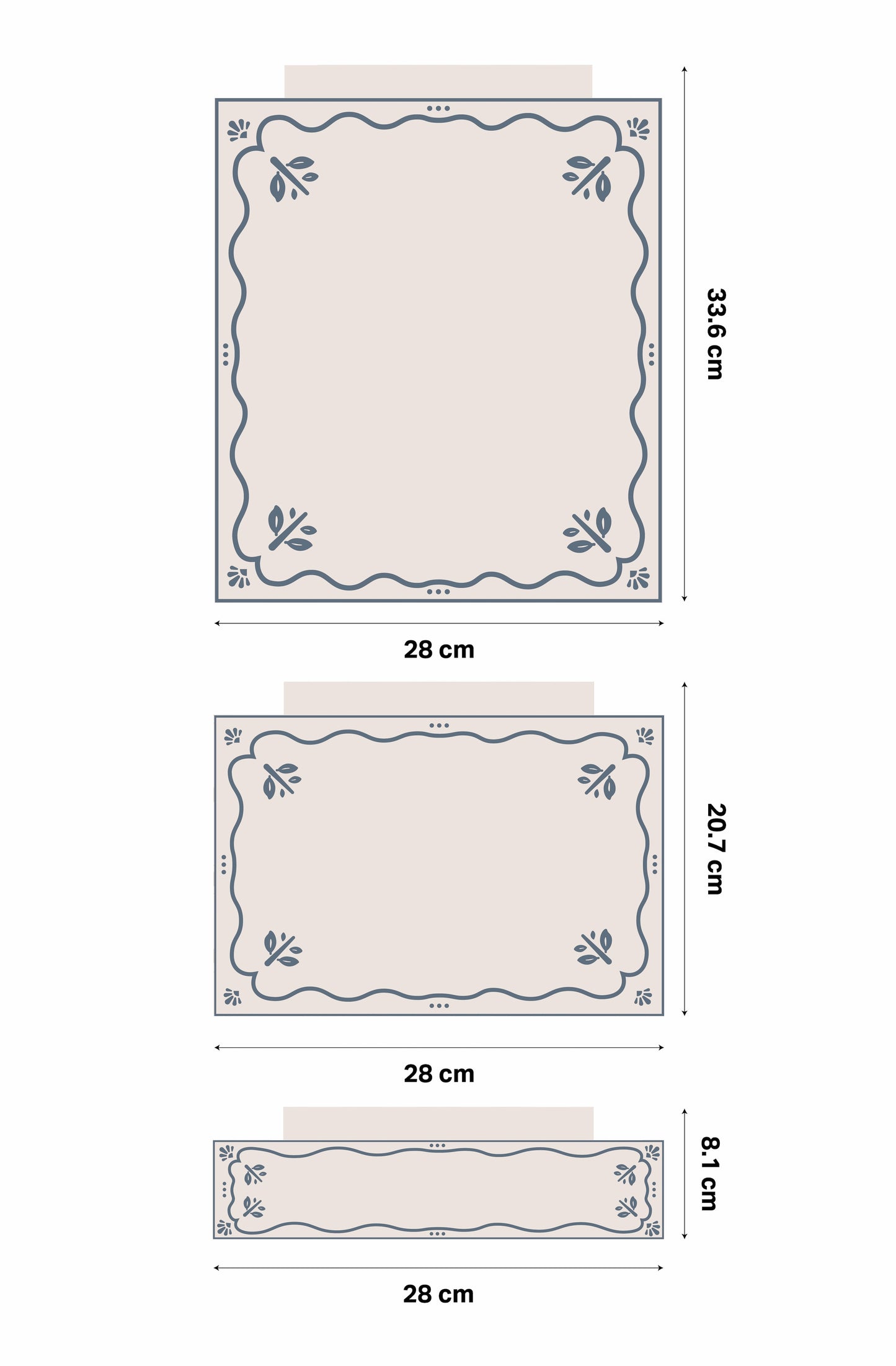 Vintage Frame Stickers For Ikea Trofast Drawers