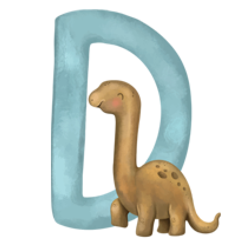 Letter D - Cartoon Animals