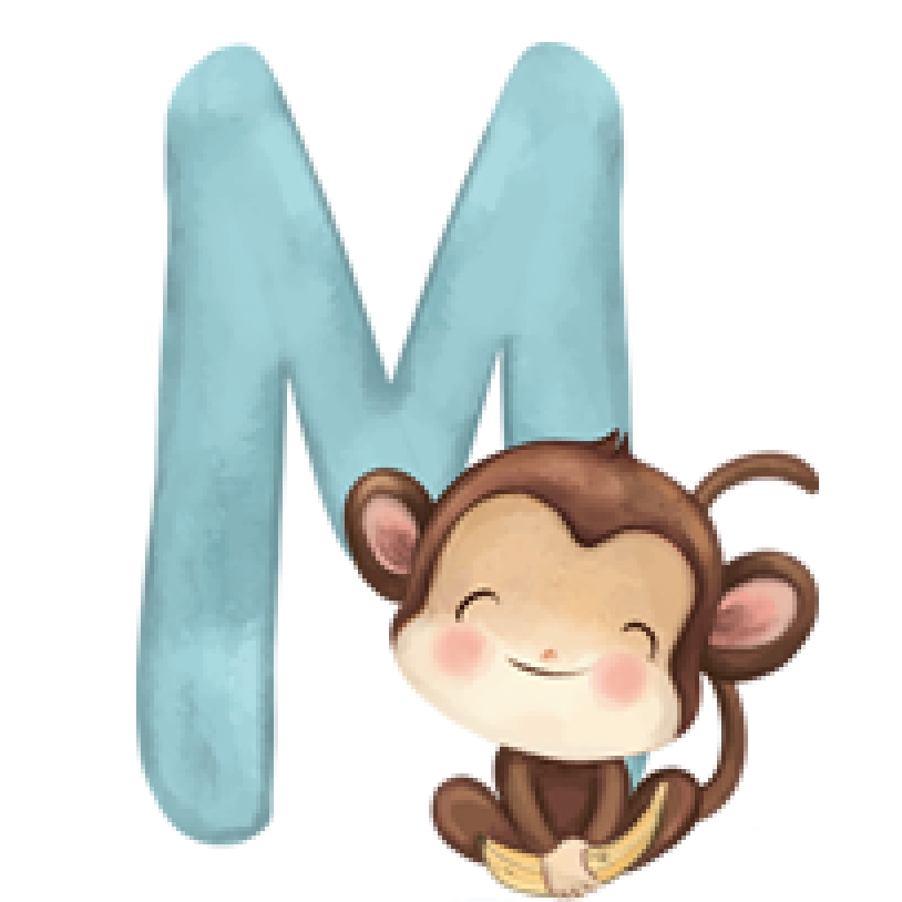 Letter M - Cartoon Animals