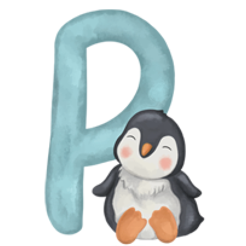 Letter P - Cartoon Animals