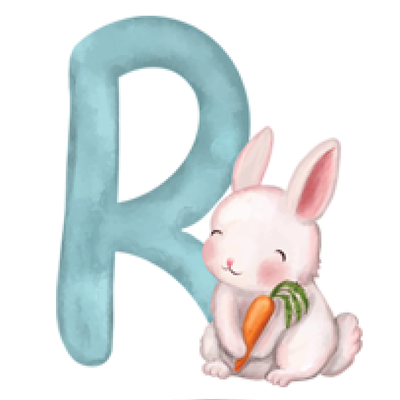 Letter R - Cartoon Animals