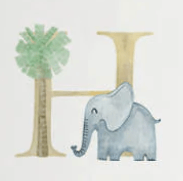 Letter H - Nursery Stickers