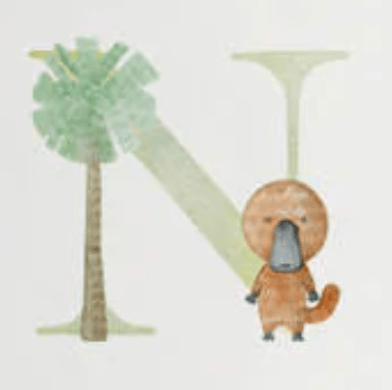 Letter N - Nursery Stickers