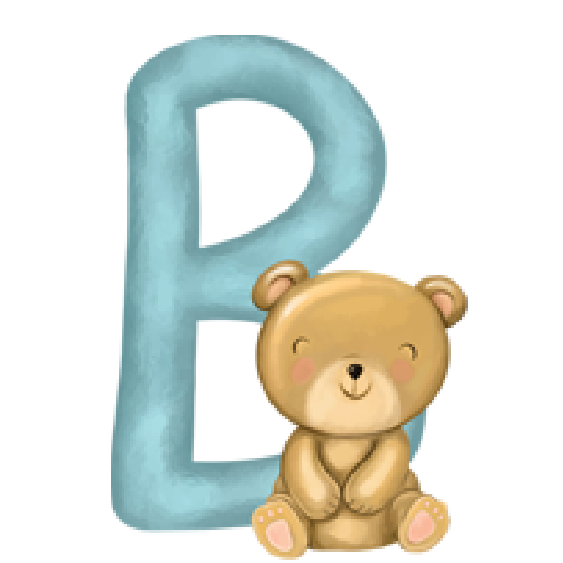 Letter B - Cartoon Animals