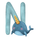 Letter N - Cartoon Animals