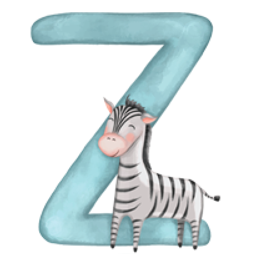 Letter Z - Cartoon Animals