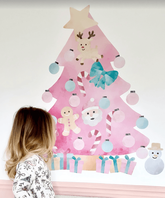 Christmas Tree Wall Sticker Play Set - Nursery Stickers