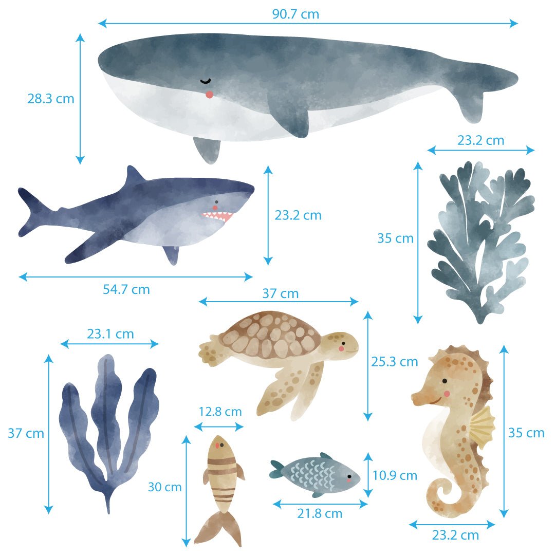 Underwater Adventure Nursery Wall Stickers - Nursery Stickers