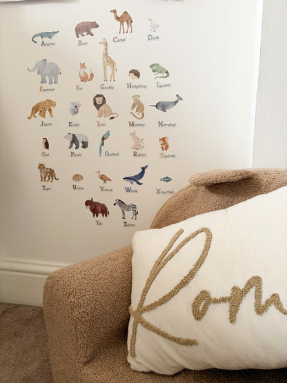 ABC Animal Friends Alphabet Wall Stickers