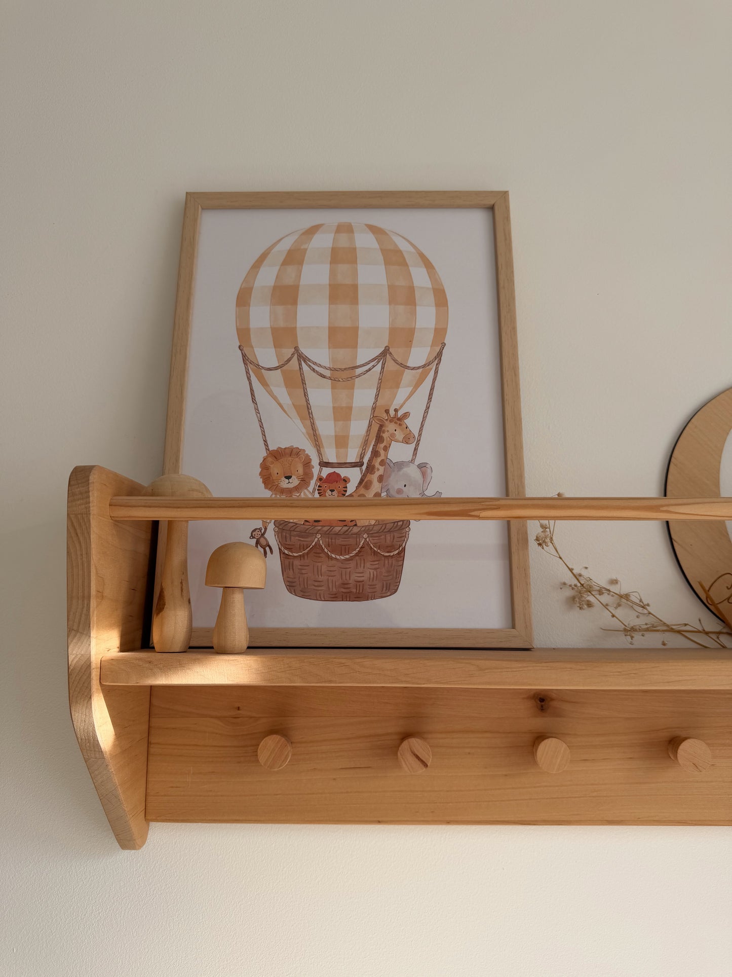 Safari Balloon Nursery Print