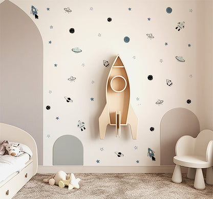 Rocket Dreams Space Nursery Wall Stickers - Nursery Stickers